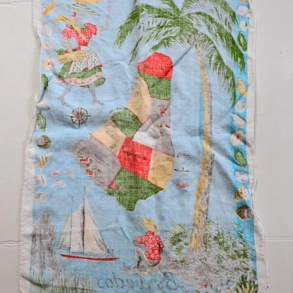 Vtg Barbados Tea  Towel - Picture 5 of 5